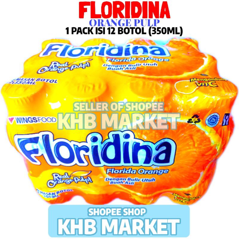 Jual Floridina Florida Orange Minuman Jeruk 1 Pack Isi 12 Botol 350ML ...