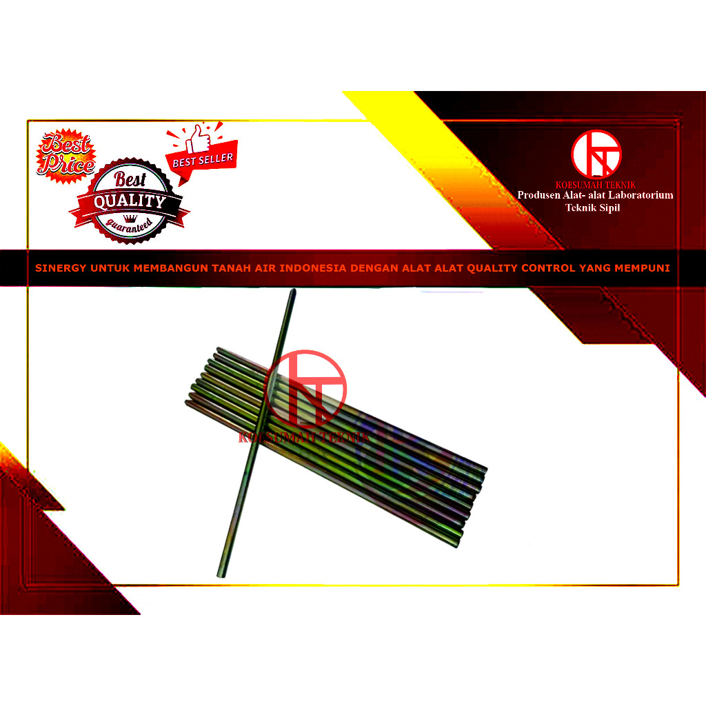 Jual tamping rod slump test set rojokan sampel slump test beton