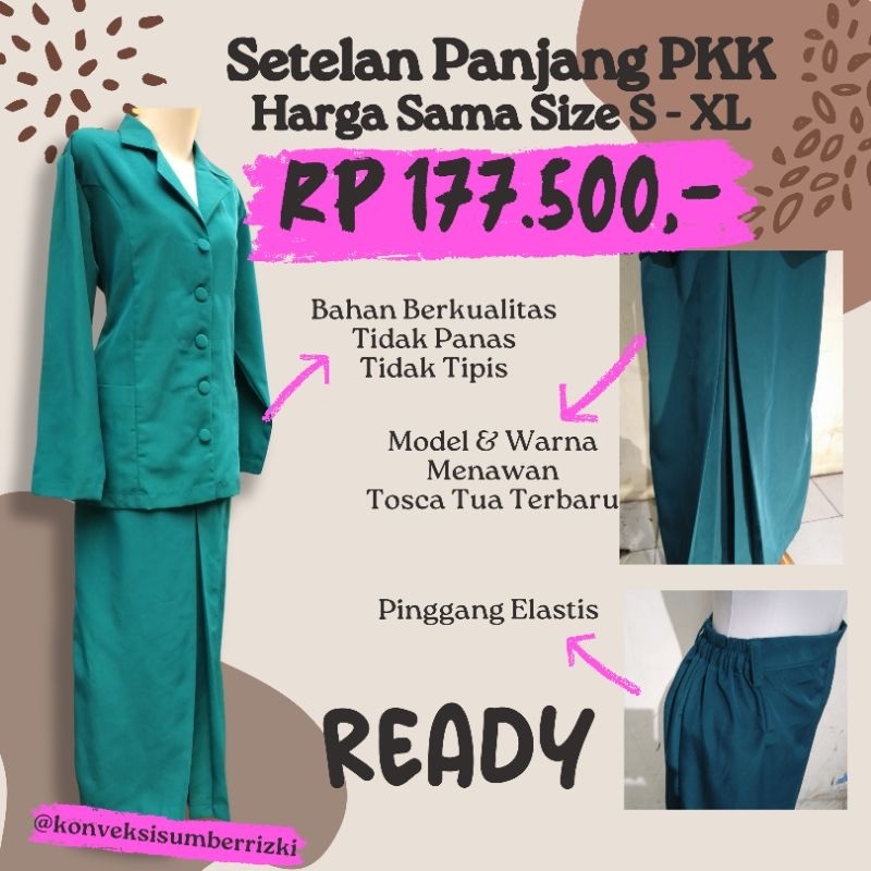 Jual Seragam PKK Nasional (Ready) / Setelan Seragam PKK /Seragam PKK