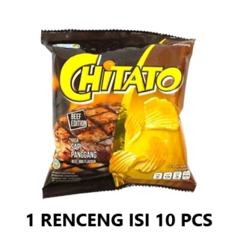 Jual Snack Chiki Chitato Rasa Sapi Panggang 1 Renceng isi 10pcs 1 ...