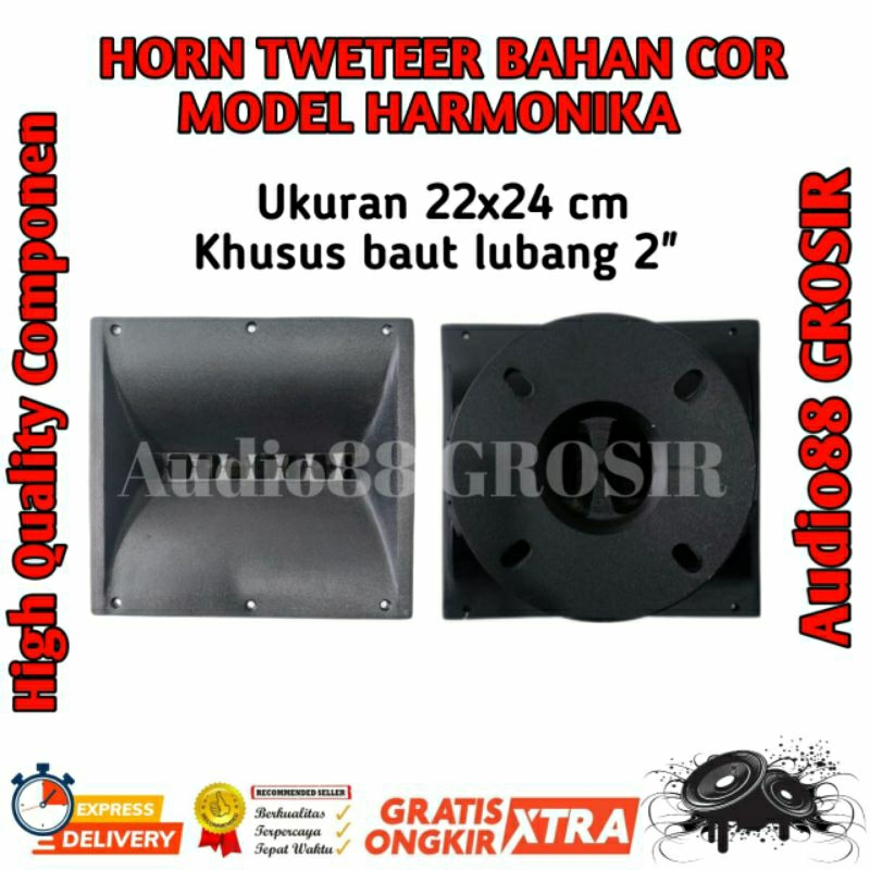 Jual HORN TWEETER LINE ARRAY / HARMONIKA Exit 2 in UK 22x24 tinggi 20 ...