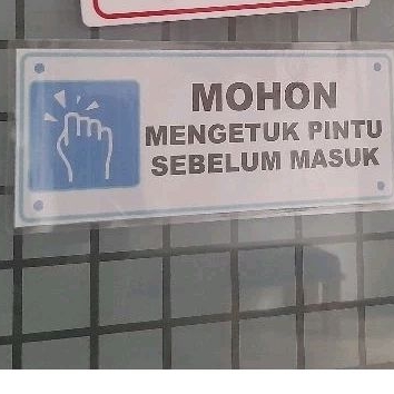 Jual sign stiker tanda ketuk pintu privasi jangan ganggu disturb ...