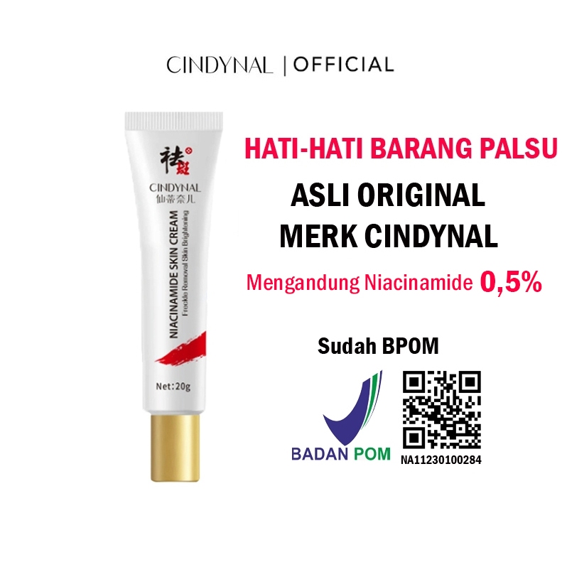 Jual Bpom Cindynal Niacinamide Skin Cream Krim Penghilang Flek Hitam Membandel Di Wajah Shopee 4243