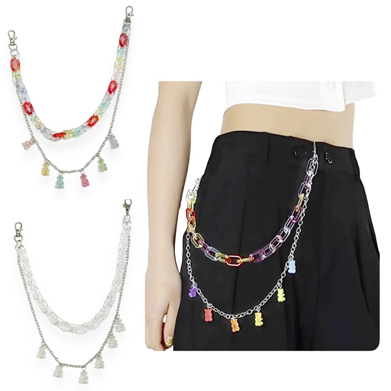 Jual Bonita Gummy Bear Chain Pants Belt Rantai Celana Rantai Dompet ...