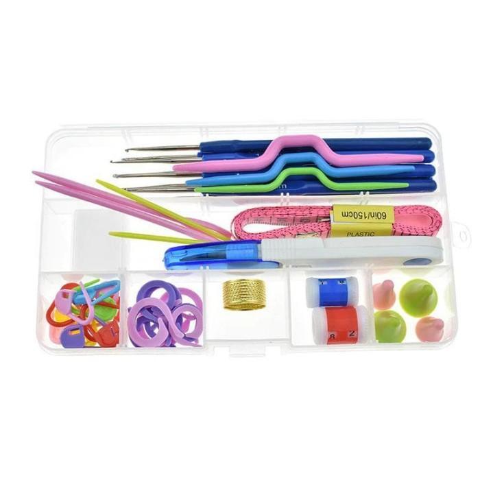 Jual Jarum Rajut Set 58pcs 100pcs Set Alat Rajut Set Hakpen Set ...
