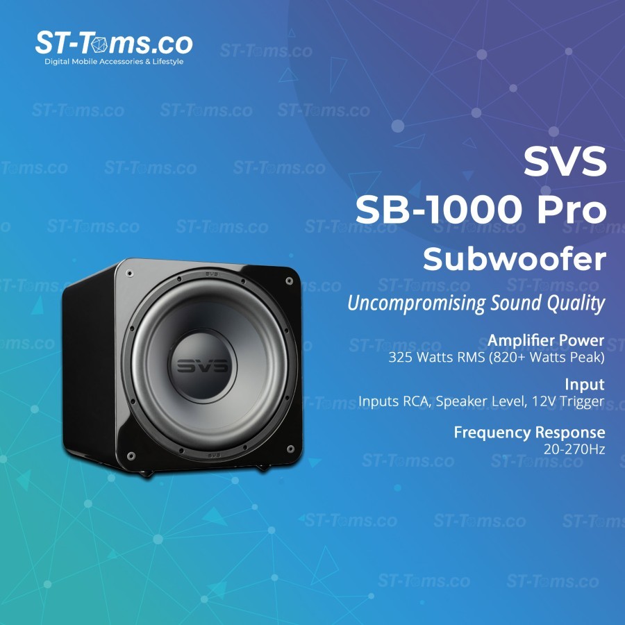 SVS SB-1000 Pro Active Subwoofer ( 12-Inches ) (Black Ash)+Free Gift