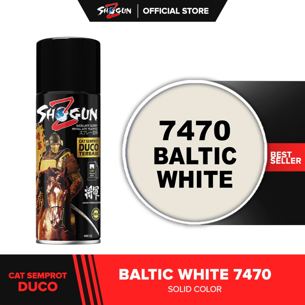 Jual Cat Semprot Shogun Z Baltic White 7470 - Cat Semprot Motor Warna