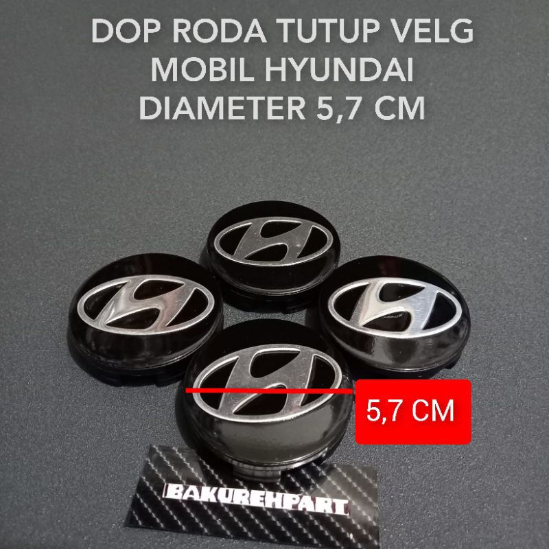 Jual Dop roda tutup velg mobil HYUNDAI diameter 5,7 cm harga satuan ...