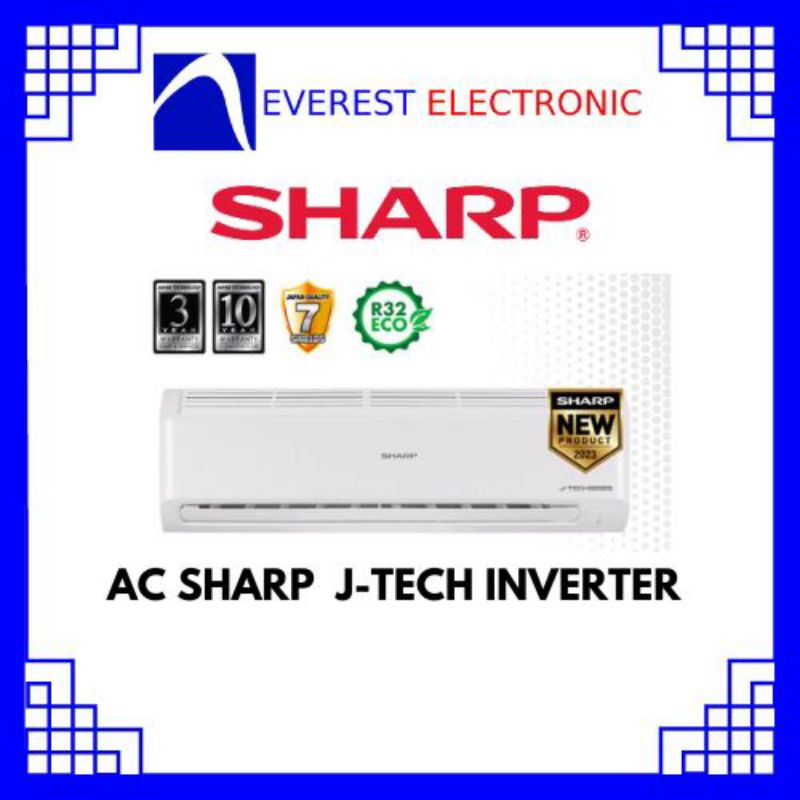 Jual Ac Sharp Inverter Ah X10bey J Tech Inverter 1 Pk R32 Shopee