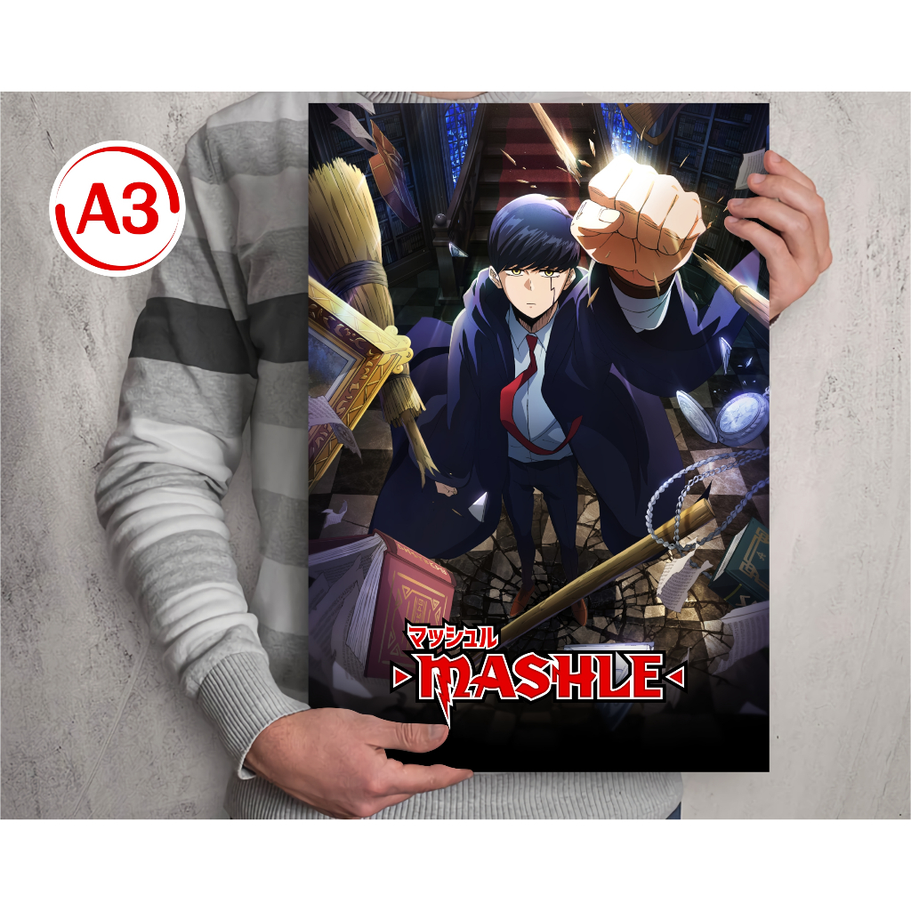 Jual Koleksi Poster A3 Anime Solo Leveling Mashle Magic And Muscle ...