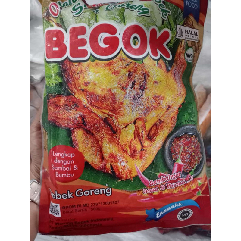Jual Bebek Ungkep Bebek Goreng Begok 500gr Lengkap Bumbu dan Sambal ...