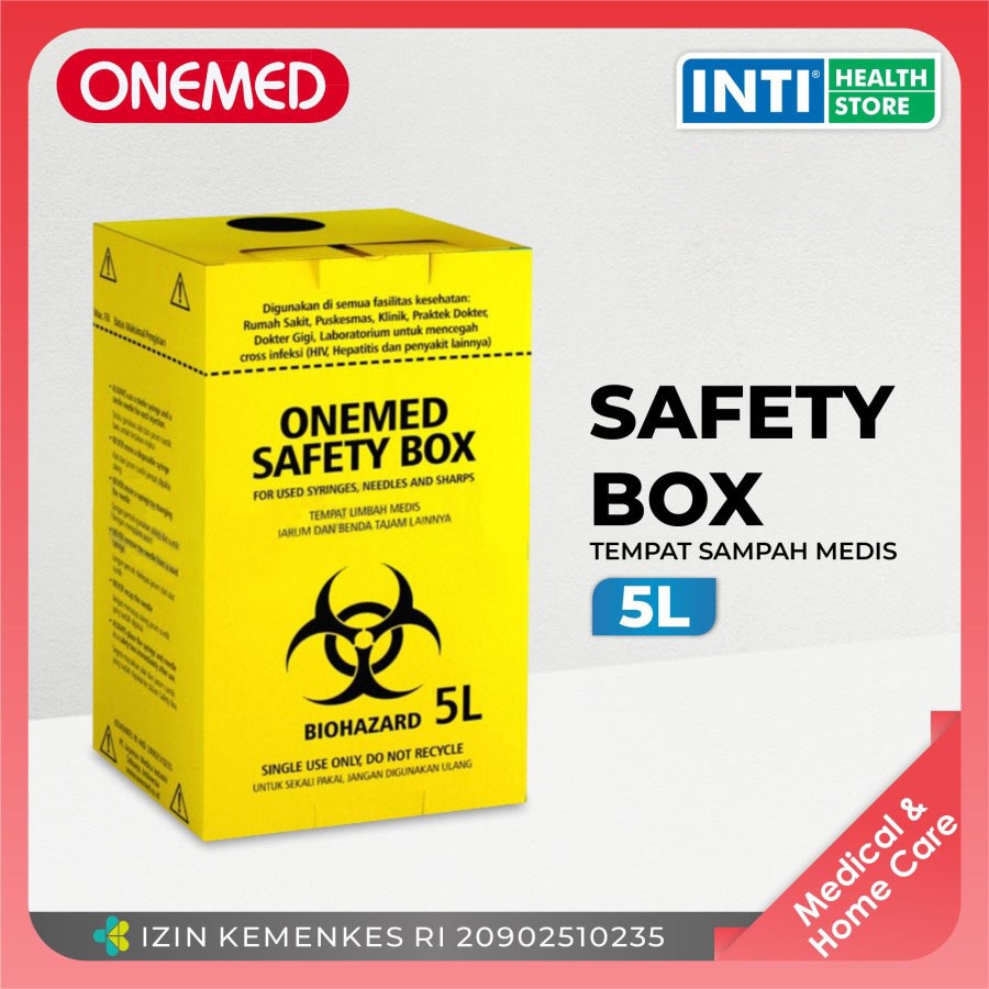 Jual Onemed Safety Box 5 Liter Tempat Sampah Medis Shopee Indonesia
