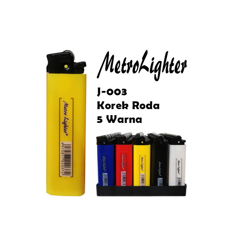 Jual Korek Api Gas Roda Classic Metro Lighter J-003 SNI Bukan Cricket ...