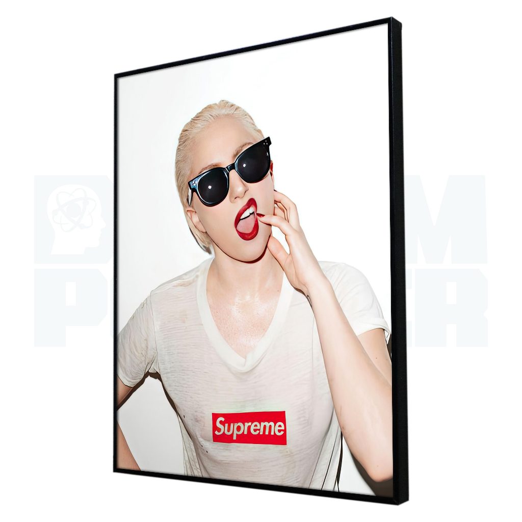 Jual [Poster + Frameblock] Poster Supreme x Lady Gaga | Ukuran A3