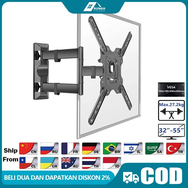 Jual Bracket Tv Led Lcd Inch Dijamin Cocok