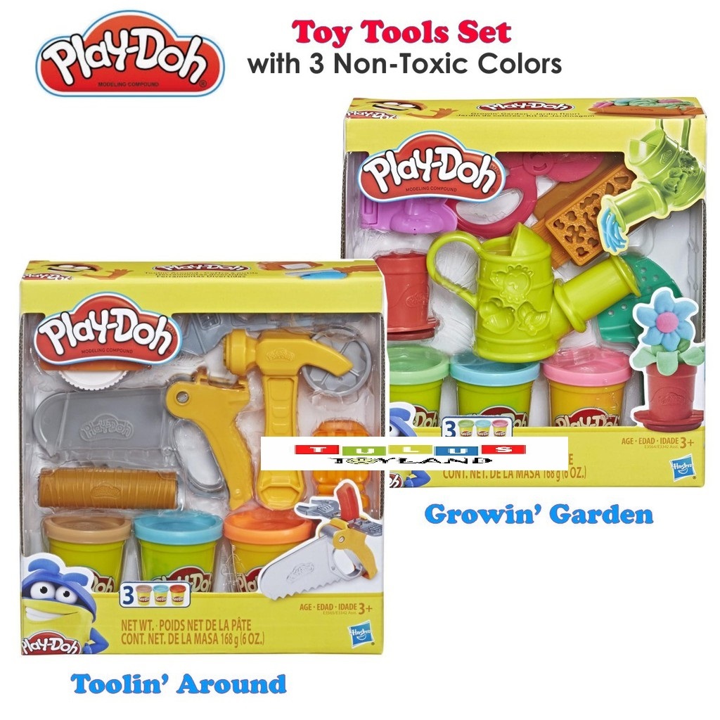 Jual Play Doh Toolin Around Growin Garden Toy Tools Set Mainan Berkebun Bertukang Asli Playdoh Original Shopee Indonesia