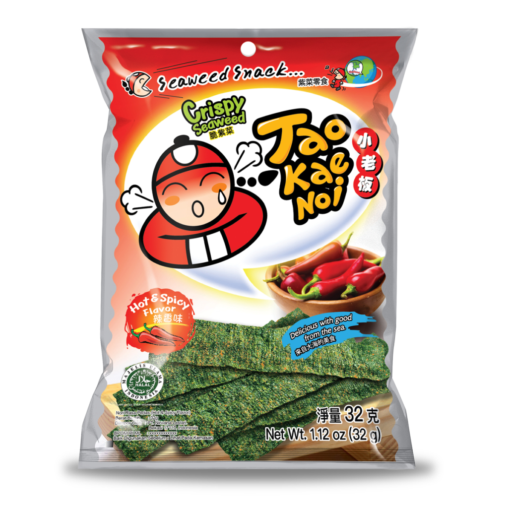 Tao Kae Noi, En-cas Croustillant Aux Algues, Piquant Et épicé