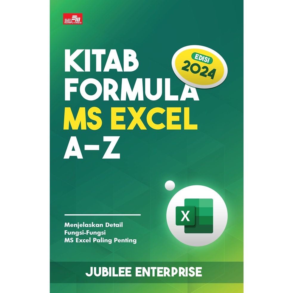 Jual Gramedia Surabaya Manyar - Kitab Formula Ms Excel A-Z (Edisi 2024 ...