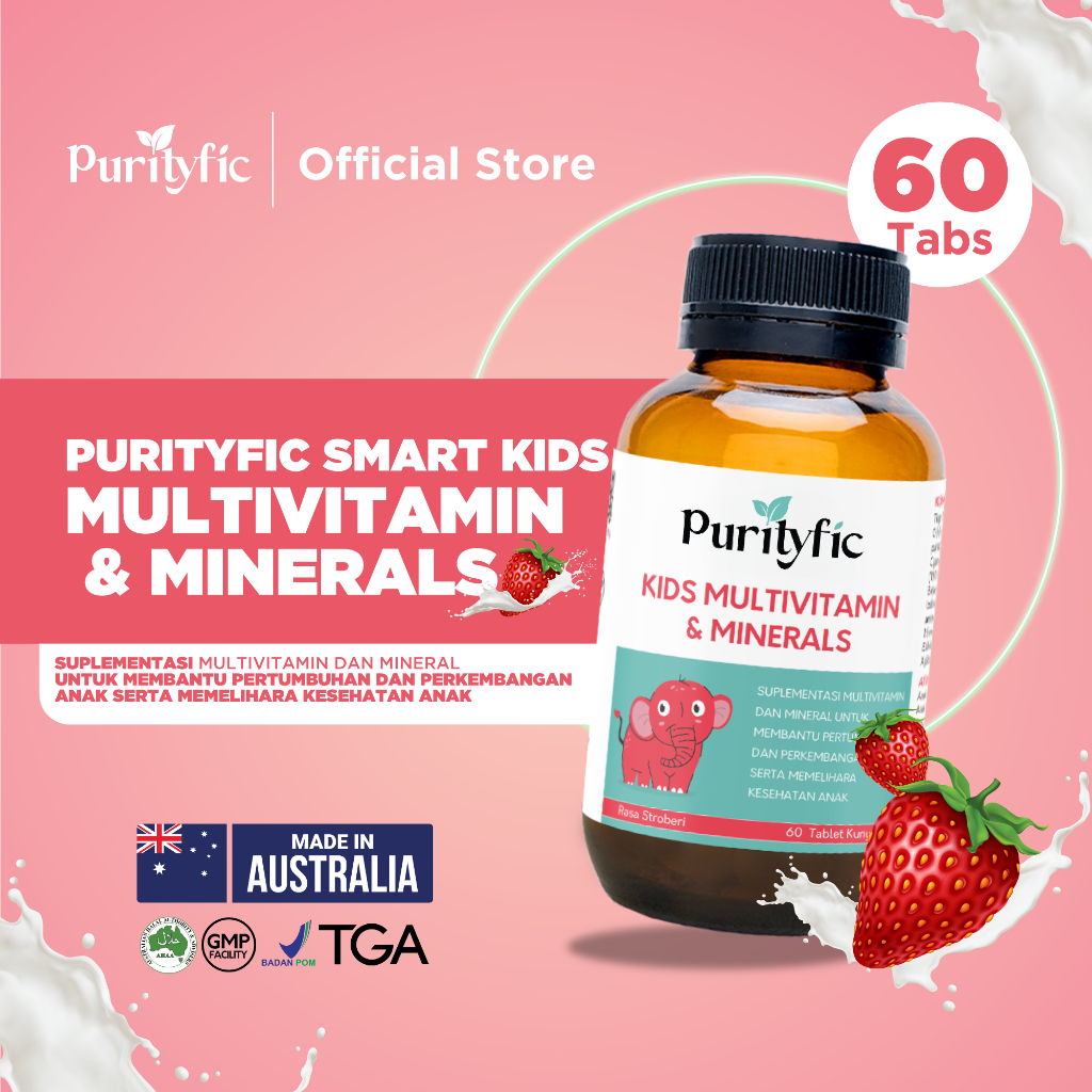 Jual (Official) Purityfic Kids Multivitamin & Minerals 60 Tablet Hisap ...