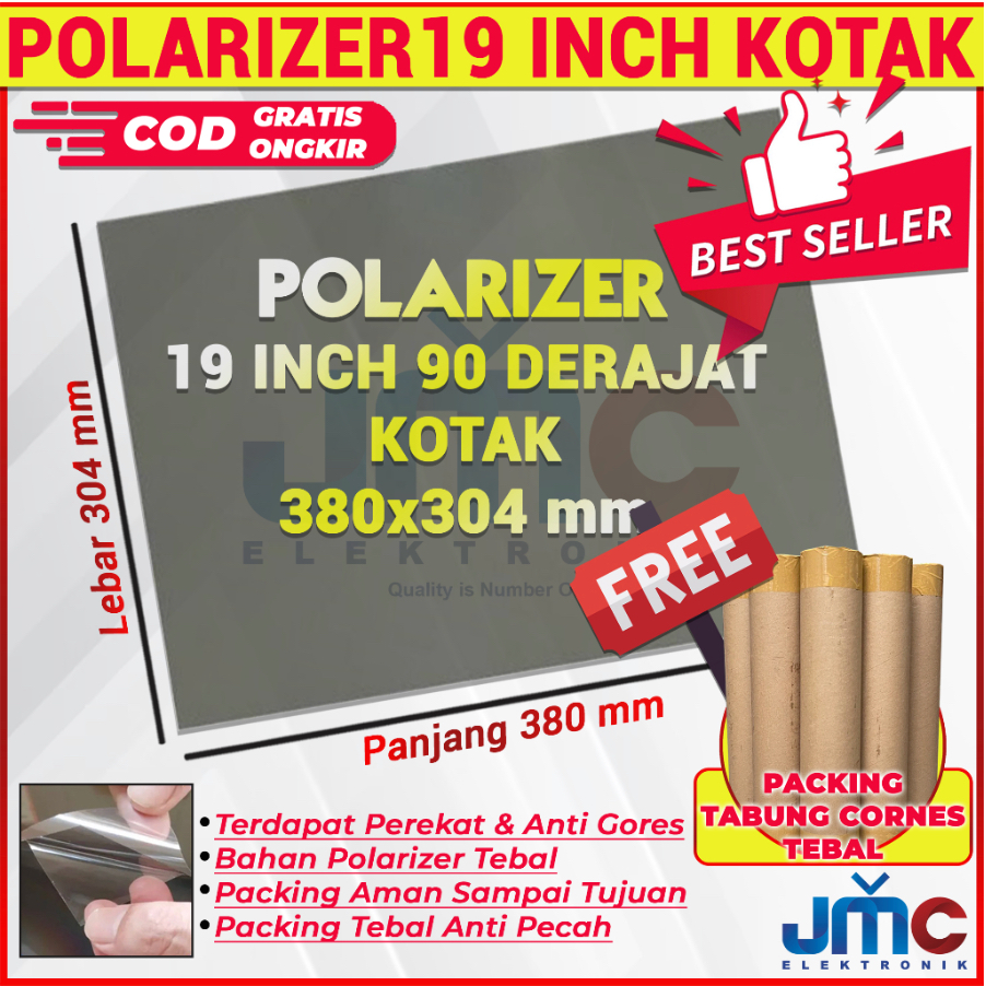 Jual Polarizer Lcd Inch Derajat Bagian Dalam Polaris Polarizer