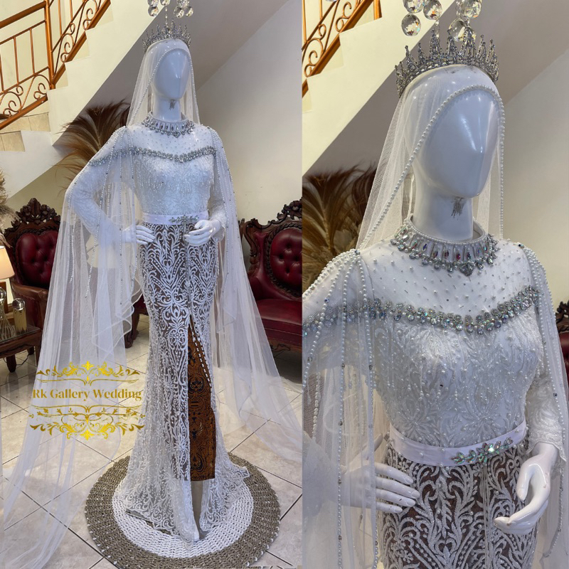 Jual Kebaya pengantin akad || Kebaya pengantin akad full payet ...