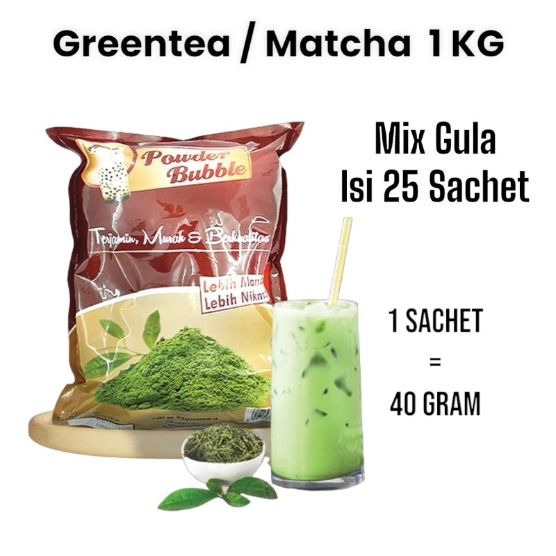 Jual Powder GREEN TEA 1 KG - Bubuk Minuman Rasa Teh Hijau / Matcha ...