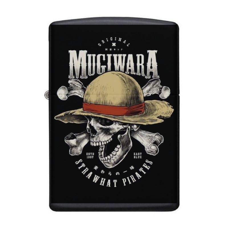 Jual Korek Api Zippo Matte Black Uv Print One Piece Mugiwara Luffy Shopee Indonesia