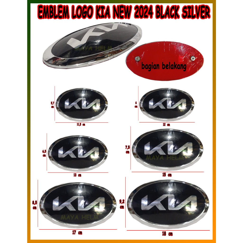 Kia Emblem Logo Badge 12x6 Cm - Emblems - AliExpress