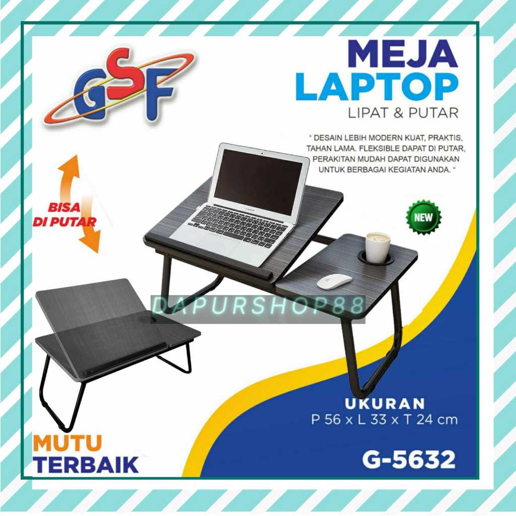 Jual MEJA LAPTOP GSF 5632 / MEJA LAPTOP LIPAT FOLDABLE DESK ZOOMER