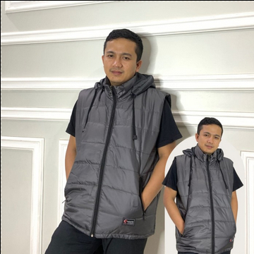 Jual CREDIFOX Vest rompi pria / fest rompi / rompi gelembung dan topi ...