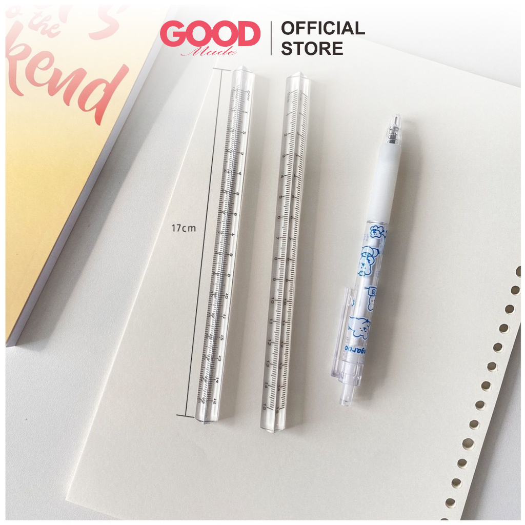 Jual GOOD MADE - 15cm Penggaris Kristal Segitiga Triangle Shape Ruler ...