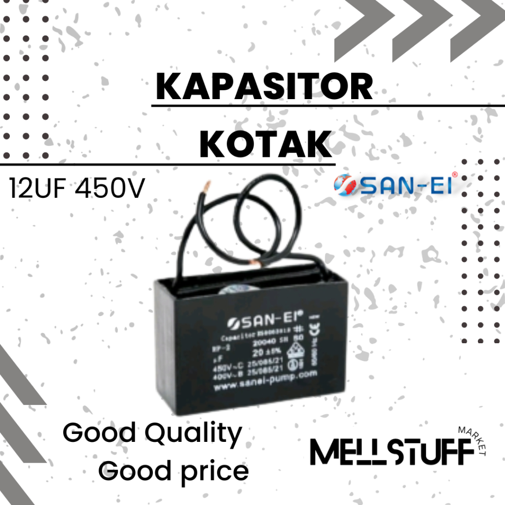 Jual Kapasitor Kotak Kabel Merk San Ei Uf V Capacitor Square Cable Shopee Indonesia