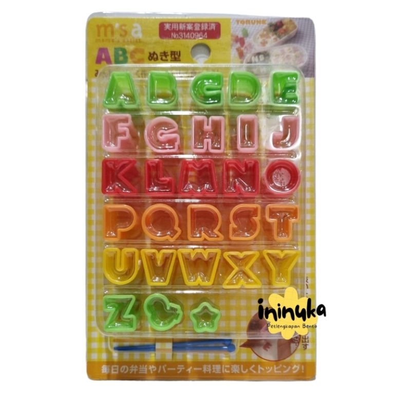 Jual [Torune] ABC Food Cutters Set Huruf Alphabet Food Cutter | Shopee ...