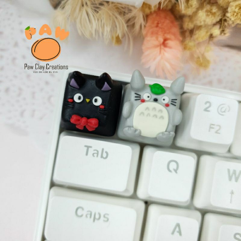 Jual artisan keycaps + keycap lucu + totoro + ghibli + unik + mekanikal ...
