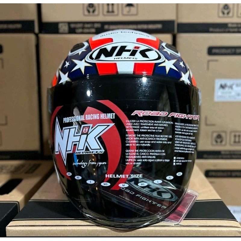 Jual NHK R1 ELITE ALONSO #7 STAR WHITE ORIGINAL | HELM MOTOR FULL FACE ...