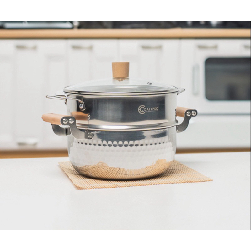 Jual Calypso korean steamer pot 22cm TEBAL SUS 304 / panci rebus korea