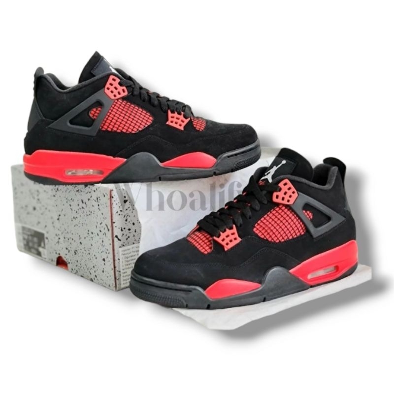 Jual Nike Air Jordan 4 Retro Red Thunder CT8527-016 Original | Shopee ...