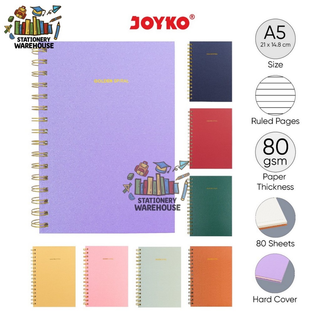 Jual Buku Tulis Catatan Bergaris Spiral Ruled Notebook Joyko Nb 721 A5