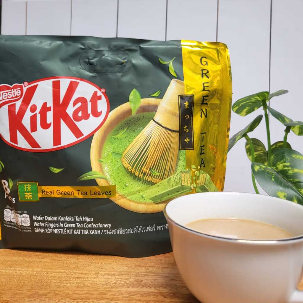 Jual Kit Kat Green Tea Malaysia 100 Original Shopee Indonesia