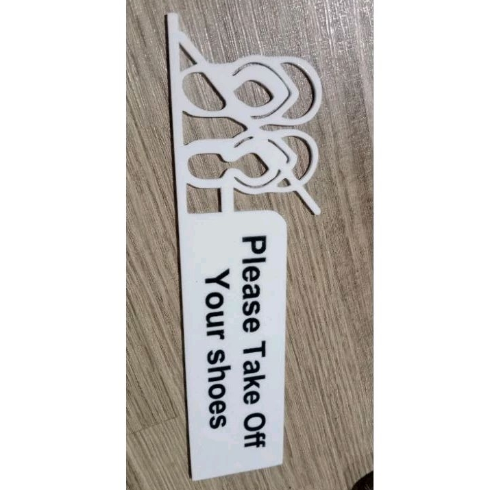 Jual sign tempat sepatu dan sendal akrilik | Shopee Indonesia