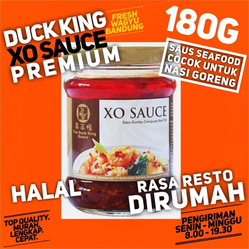 Jual XO SAUCE DUCK KING SAUCE Saus Sambal Seafood Udang Dimsum Pedas