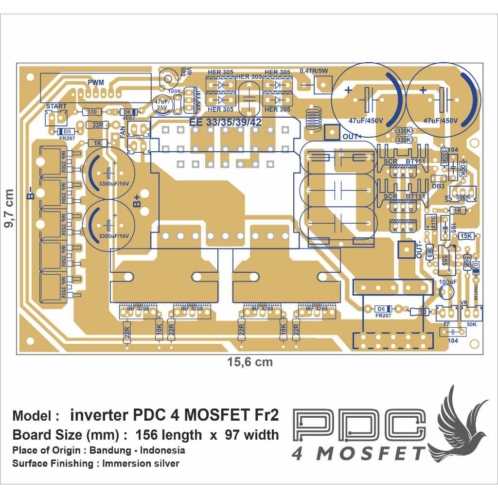 Jual Pcb inv-pdc 4 Mosfet - PERTINAX | Shopee Indonesia