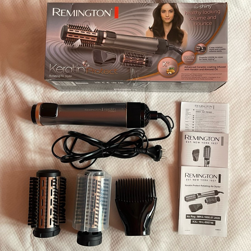 Jual Remington Keratin Protect Rotating Air Styler Hair Dryer AS8810 ...