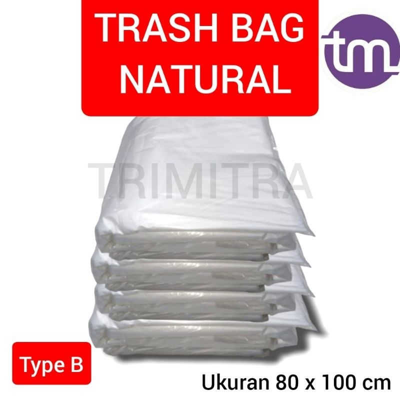 Jual PLASTIK B BENING NATURAL KANTONG KRESEK SAMPAH TRASHBAG BENING ...