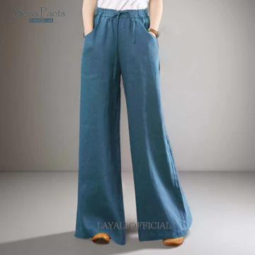 Celana Kulot Sena Polos Linen Premium By Layali