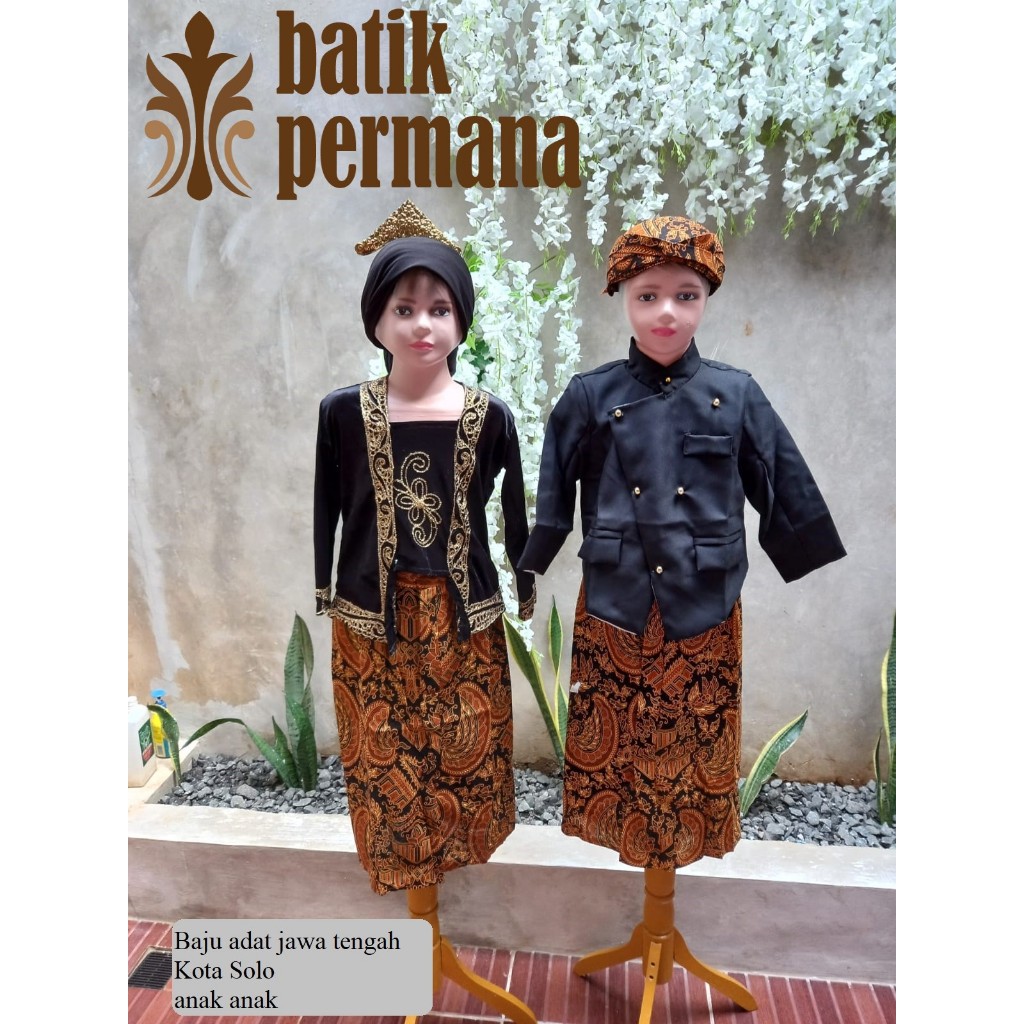 Jual Baju Adat Jawa Tengah Kota Solo anak anak | Shopee Indonesia