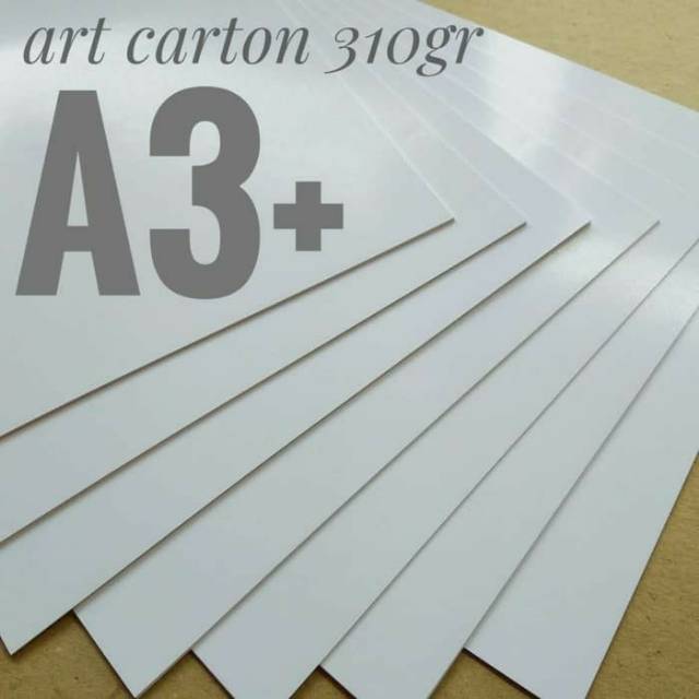 Jual Kertas Art Carton 310 Gsm / Paper Glossy Uk A3+ / 32cm X 48.3cm ...