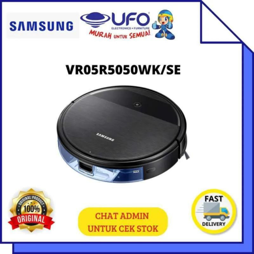 Jual SAMSUNG VR05R5050WK/SE VACUM CLEANER ROBOTIC SMART 2 IN 1 | Shopee ...