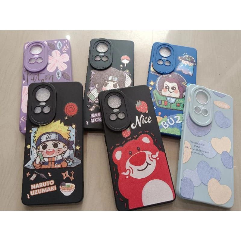 DESSEN Adorabile Cover Cartoon per Oppo Reno11(Reno 11) 5G, Guscio Protettivo Antishock con Supporto ad Anello, Custodia Sottile Anti-Impronta Digitale.5-1