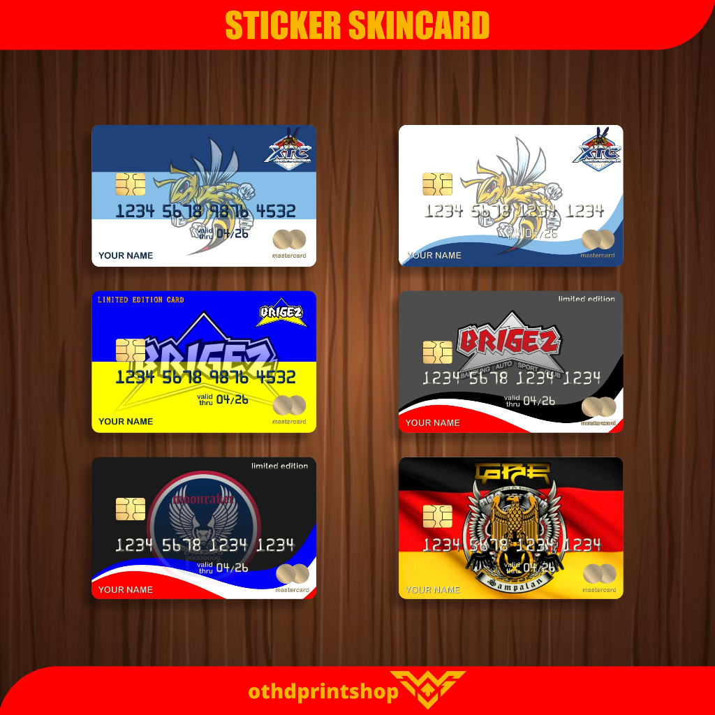 Jual Stiker Atm XTC BRIGEZ M2R GBR CUSTOM STIKER/SKIN ATM KTP E-MONEY ...